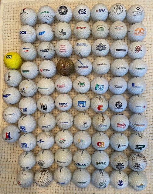 75 Collectible Assorted Logo Golf Balls eBay
