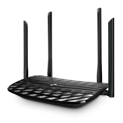 TP-LINK Archer C6 AC1200 Dual-Band stationärer WLAN Router, Schwarz, BRANDNEU