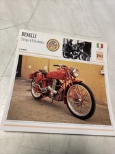 Benelli 250 Tipo 4 T-SS Elastico 1941 Carta Moto Da Collezione Atlas Italia