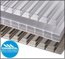 Image of 16mm Polycarbonate Roofing Sheet Panels Clear Bronze Opal up to 4.5M