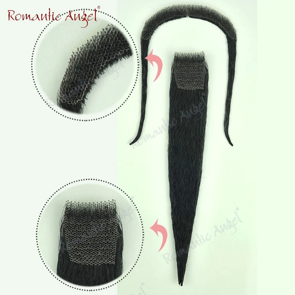 DISFRAZ VAQUERO MEXICANO BIGOTE/BARBA BIGOTE HECHO A MANO CABELLO HUMANO Foto 4 de 4