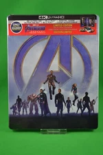 Marvel Avengers End Game Steelbook Best Buy Limited Edition 4K Ultra Bluray NEW