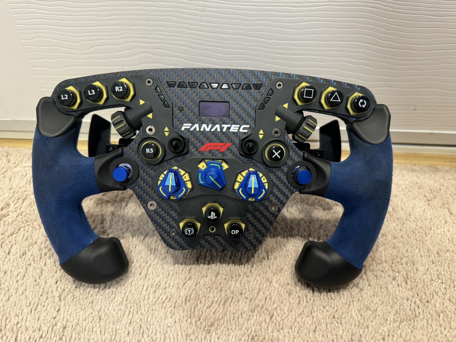 Fanatec Podium Blue F1 Steering Wheel Limited Edition with QR PC PS4