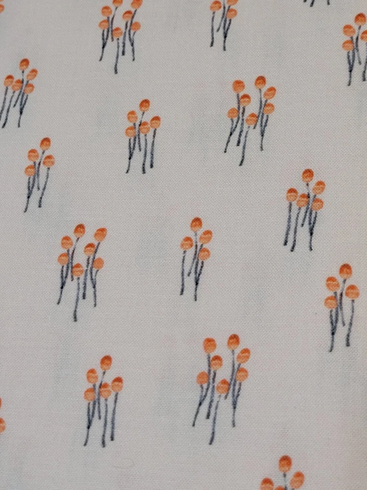 Michael Miller Miniature SALE SALE Mushrooms. Light Peachy Pink 3 + Yards - Image 2 of 4