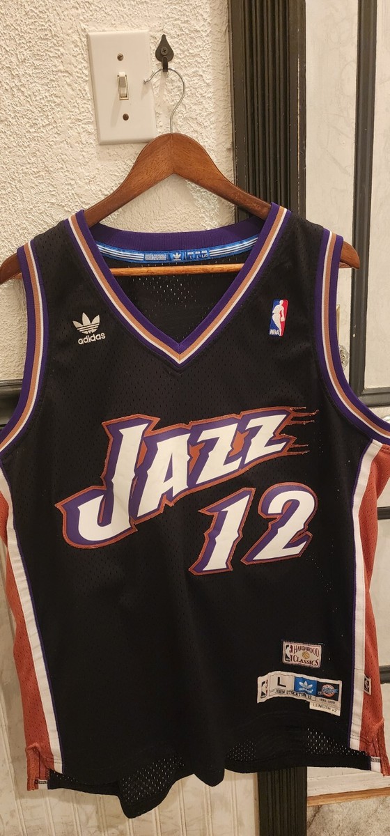 VTG NBA Adidas Soul HWC Utah Jazz John Stockton Jersey 12 Mens