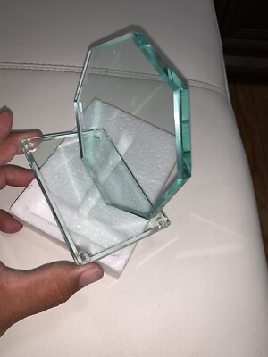 marco octagon jade glass 4-1/2 h base 3x4 3/8
