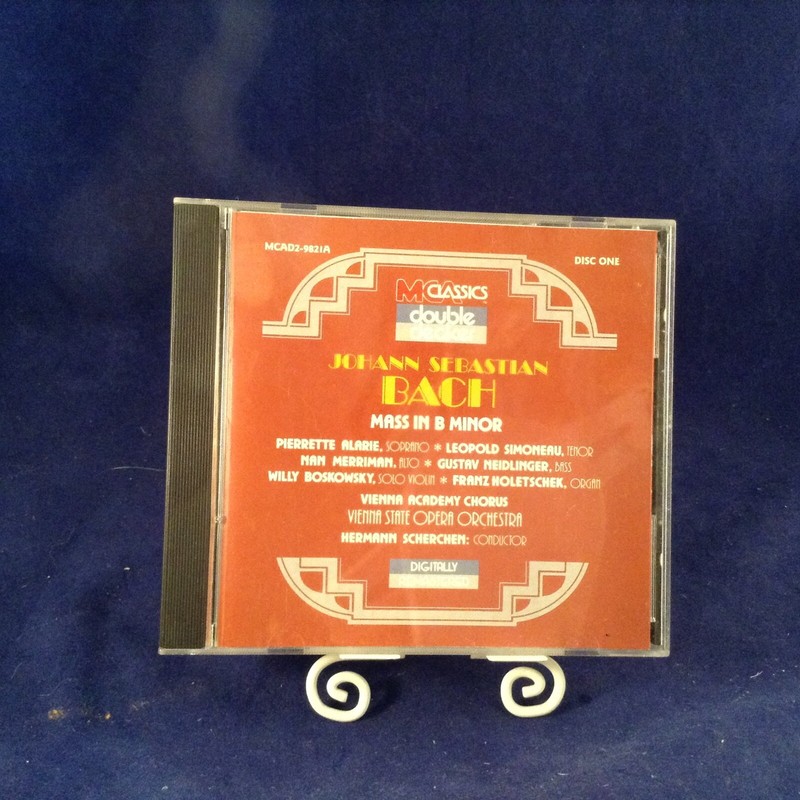 Johan Sebastian Bach Mass In B Minor--CD Like New