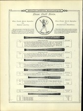 1895 PAPER AD Green Band Trade Mark Brand Ring Baseball Bat Bats Mushroom Knob