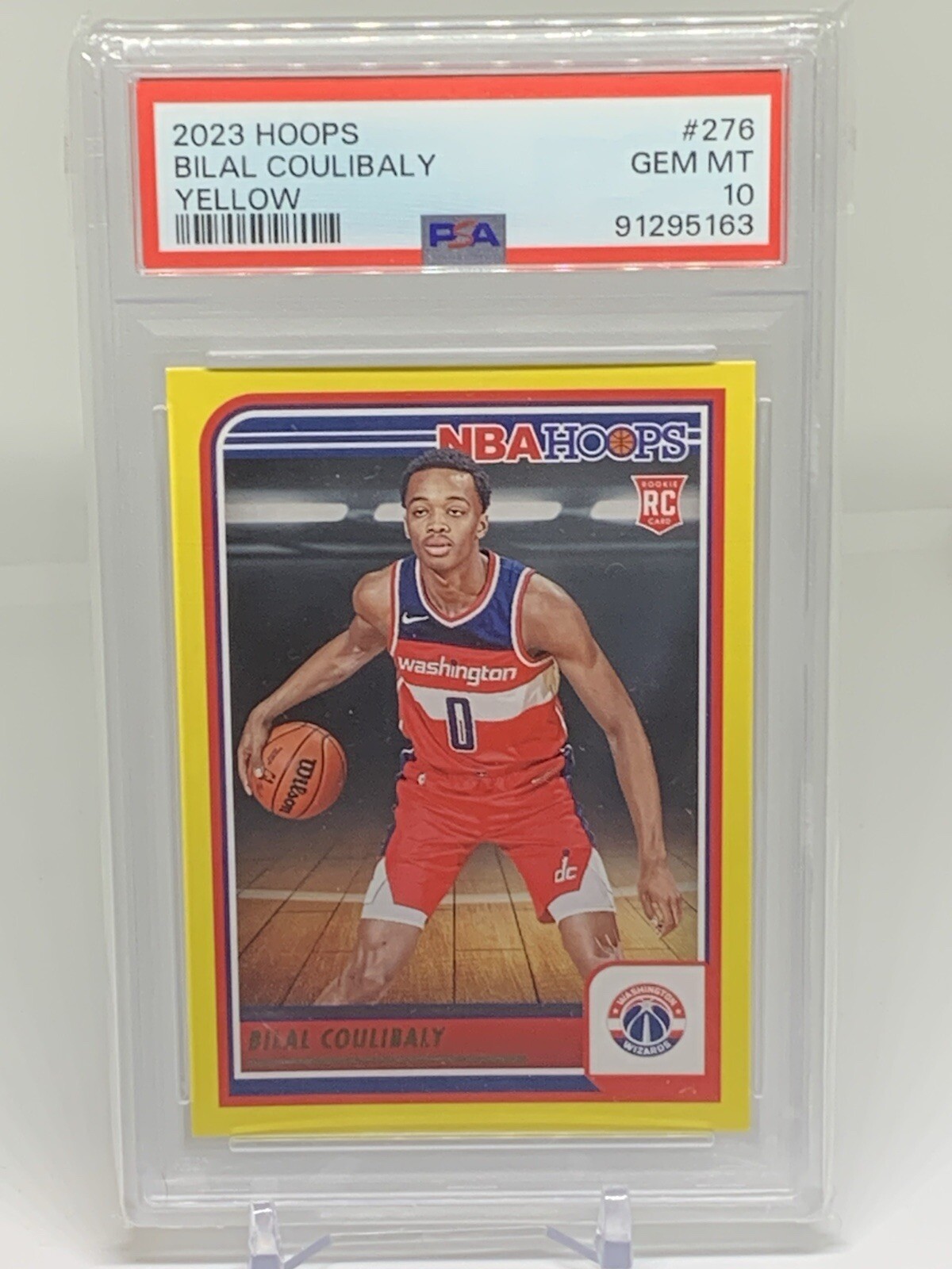 2023-24 Panini NBA Hoops - Rookies Yellow #276 Bilal Coulibaly (RC)