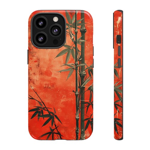Bamboo Shoots Red - Phone Ink Case for iPhone, Galaxy, Pixel - Picture 100 of 281