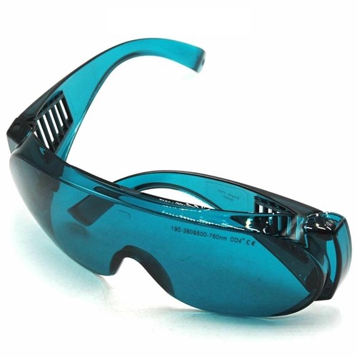 Gafas de protección láser OD4+ 190-380nm y 600-760nm CE rojas 635nm 650nm - Imagen 5 de 5