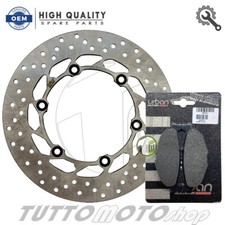 KIT DISCO FRENO POSTERIORE + PASTIGLIE BRAKING YAMAHA T-MAX 500 2008-2012 TMAX