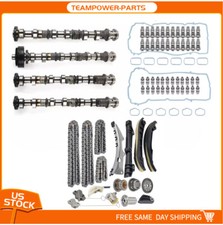Camshaft Rocker Arms Lifters Timing Chain Kit For 11-16 Chrysler Dodge Jeep 3.6L