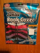 Jumbo Super Stretchy Book Cover XXL Red (Striped Colors) *NEW* lll1