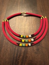 Maasai Beaded Necklace Collar Handmade Tribal Wedding Ceremonial African