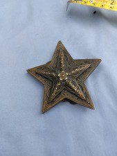 5-Point Star Swirl VTG 1974 Silver bronze Color Belt Buckle Bergamot Brass Works