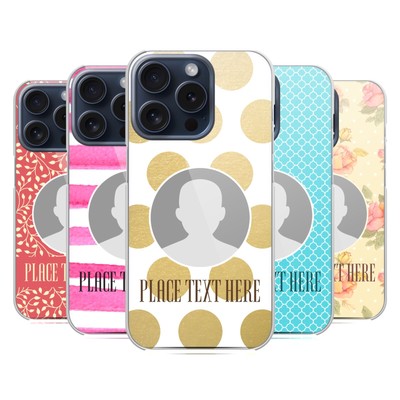 CUSTOM CUSTOMIZED PERSONALIZED PATTERNS HARD BACK CASE FOR APPLE iPHONE PHONES