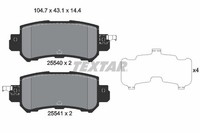 Textar Textar BremsbeläGe Bremsbelagsatz Mazda CX-3 (Dk) CX-5 (Ke Gh) Hinten 255
