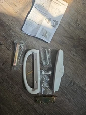 Sliding Patio Door Handle Set with Key Cylinder and Mortise Lock Full Handle to