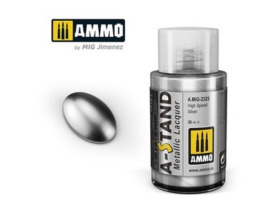 AMMO MIG - A-Standlack High Speed Silver (metallic), 30 ml, 2323