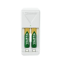 Akku LadegeräT Varta 2X Aaa 800Mah Batterien Aa/Aaa Weiß, Wiederaufladbar