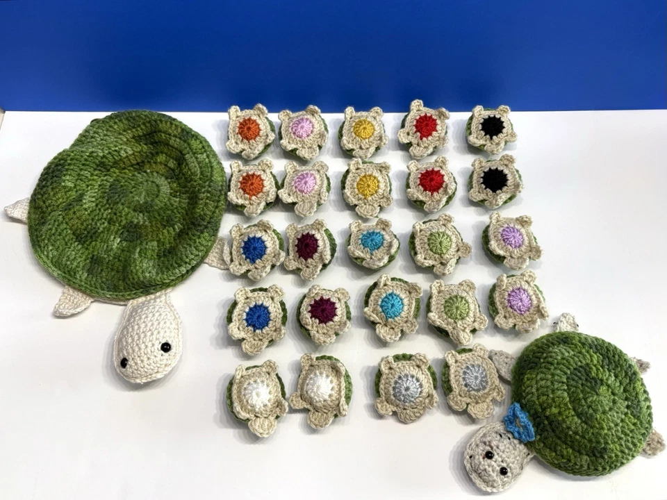 Crocheted Turtle Matching Game, Handmade, Memory Game - Image 2 of 4