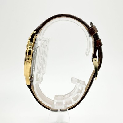 Seiko V701 A100 Vintage Gold Tone Quartz Watch Japan 35mm Working