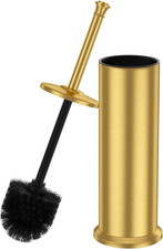 Brass Toilet Brush and Holder  Long Handled Gold Toilet Brush for Bathroom  Stainl