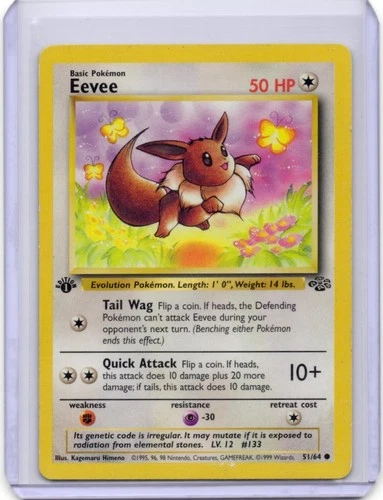 1999 POKEMON JUNGLE 1ST EDITION #51 EEVEE