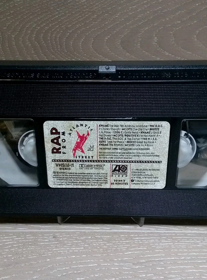 Rap From Atlantic Street V1 VHS Video Tape The D.O.C MC Lyte Cool C Kwame Dr Dre - Image 2 of 4