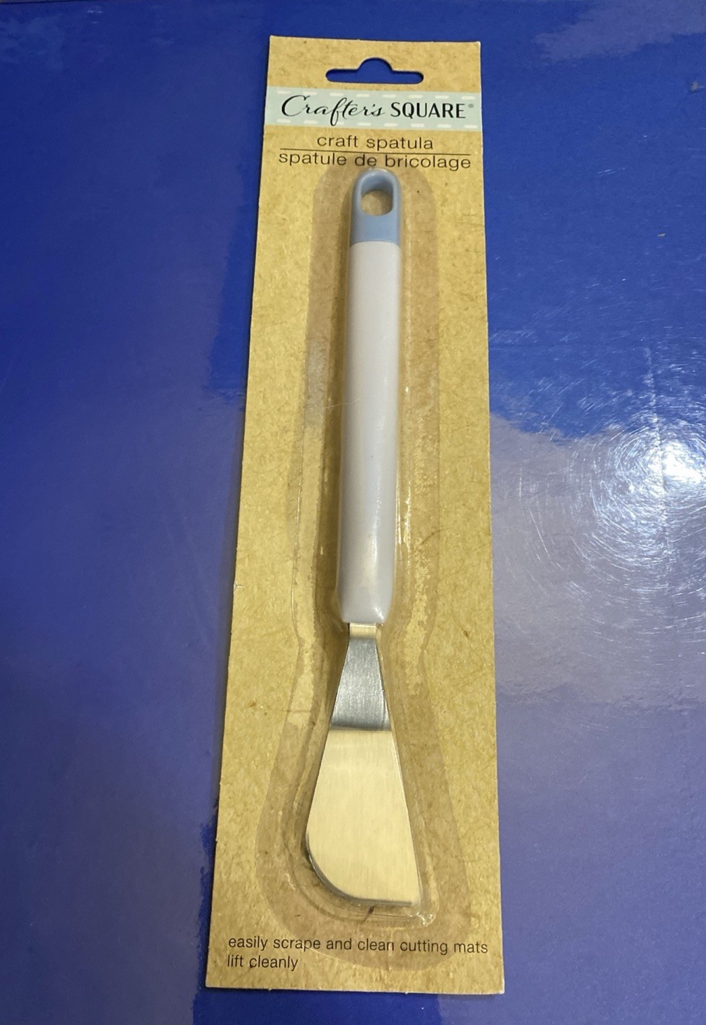 1 New Blue & White Crafter's Square Modeling Clay CRAFT SPATULA 1 Piece NIP