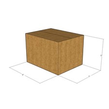 50 9x7x6 Kraft Brown Corrugated Shipping Boxes 32 ECT Single-Wall New