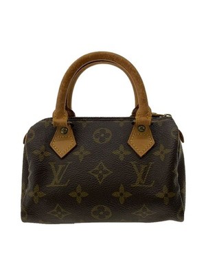 RARE LOUIS VUITTON LOUIS VUITTON Mini Speedy Monogram Canvas PVC BRW