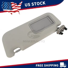 New Grey Left Driver Side Sun Visor For 2009-2013 Toyota Corolla 74320-02711-E0