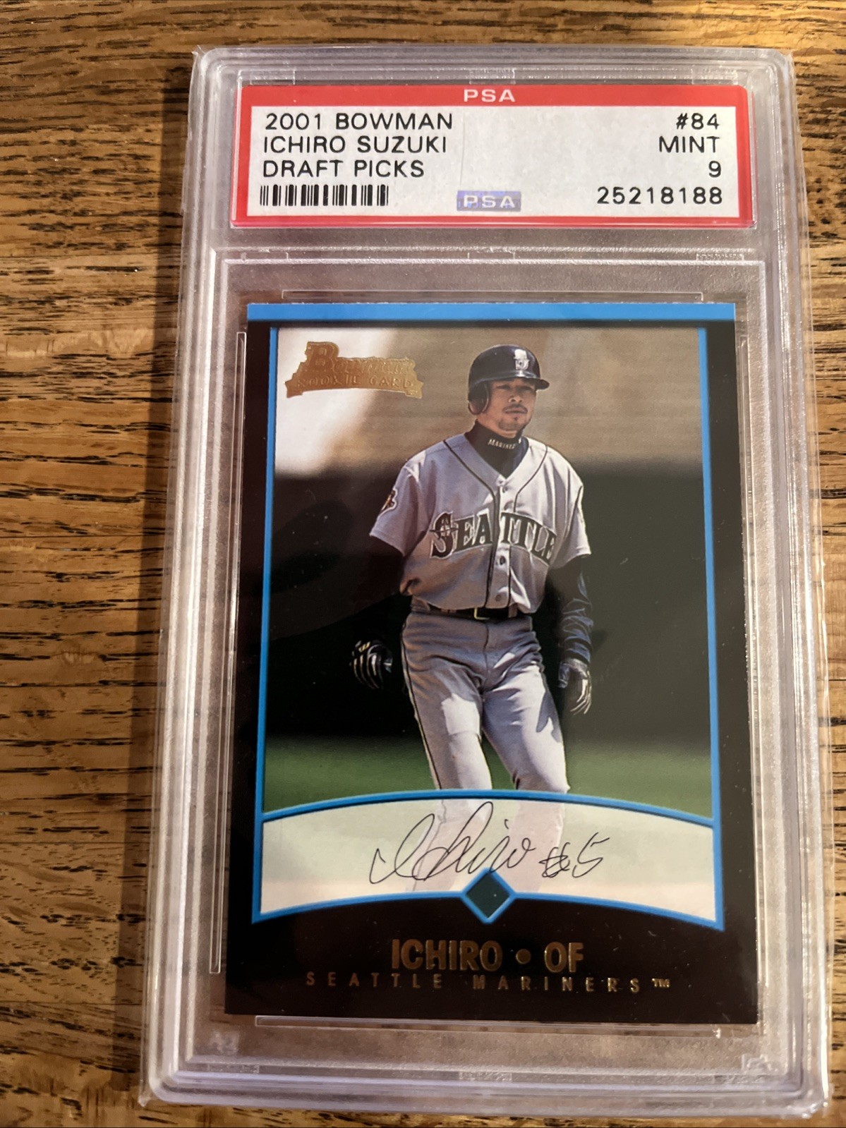 2001 Bowman Draft Picks Ichiro Suzuki #BDP84 PSA 9 Mint