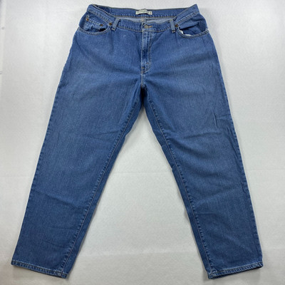 Levi Strauss 550 Mom's Denim Blue Jean Women's 16S/C Relaxed Tapered Fit Red Tab