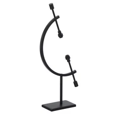 Metal Sphere Display Stand Holder Hold Up to 2.8" for Decoration, Black