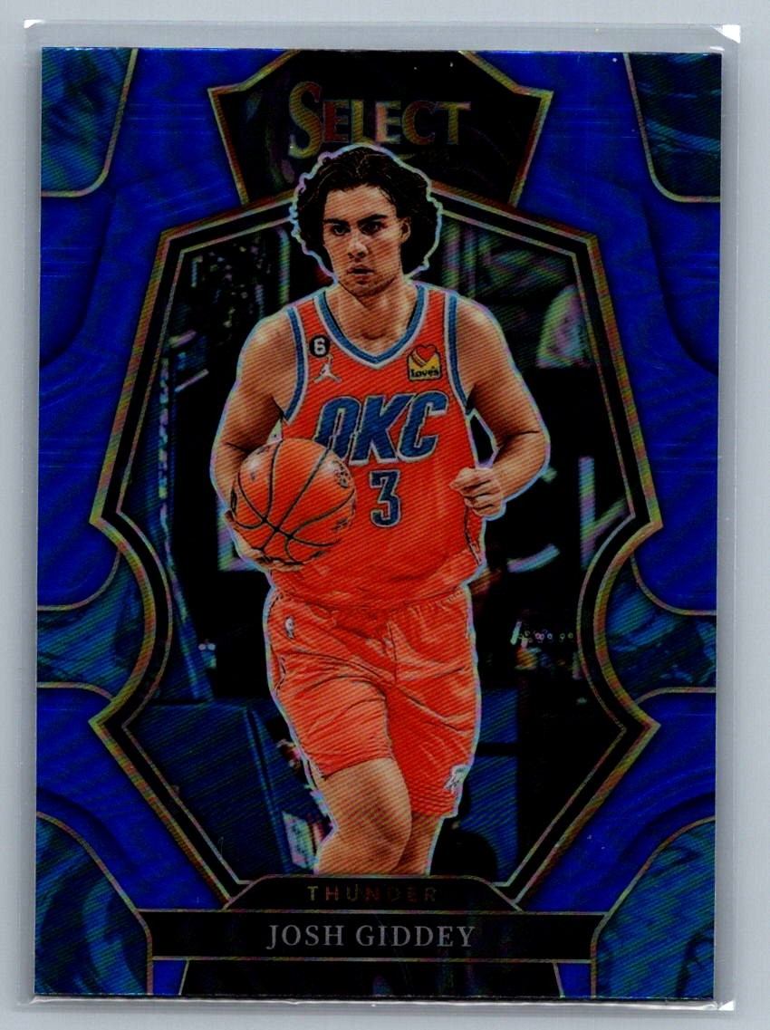 2022-23 Panini Select #160 Josh Giddey Blue Prizms