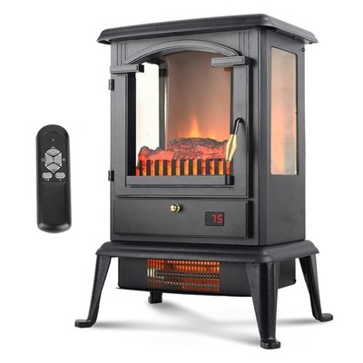 VOLTORB Freestanding Portable Electric Fireplace Heater Stove w/Remote Control