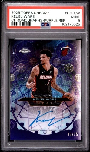 2025 Topps Chrome Kel'el Ware Refractors Purple (PSA 9)