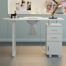 Tavolo Manicure Mobile Tavolo Unghie Professionale con Raccogli Polvere Unghie Elettrico