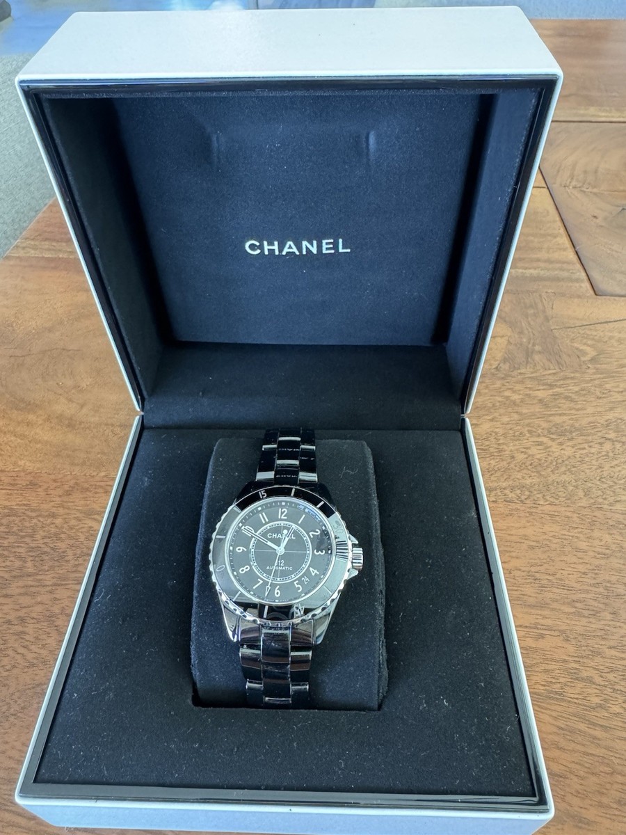 New Chanel J12 38MM Black Ceramic Watch H5697 | eBay