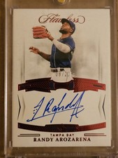 2022 Panini Flawless Flawless Signatures Ruby /20 Randy Arozarena #FS-AR Auto
