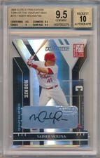 YADIER MOLINA 2004 Donruss ELITE Extra Edition AUTO /100 ROOKIE BGS 9.5 AUTO 10