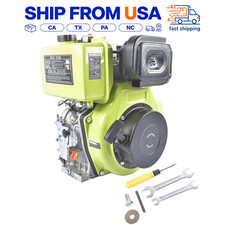10hp 418cc Diesel Engine 4 Stroke Single Cylinder Recoil Start 3600rpm 6300w 10hp 418cc Diesel Engine 4 Stroke Single Cylinder Recoil Start 3600rpm 6300w