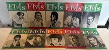 Collection of 10 Vintage Elvis Monthly Fan Magazines Featuring Elvis Presley VGC