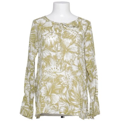 Funky Staff, Bluse, Größe: S, Grün/Weiß/Mehrfarbig, Baumwolle, Blumen #p7W