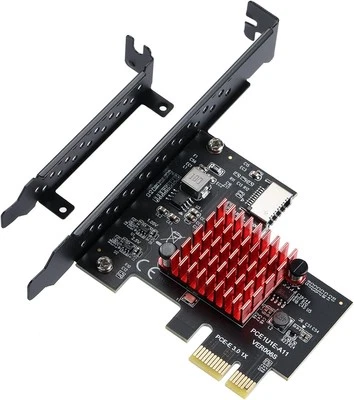 YBBOTT PCI Express 1X auf C-Typ Frontpanel-Anschluss, PCIE Erweiterungskarte USB3.2