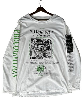 Find Sleep Deja Vu T Shirt Long Sleeve L Hand Screened Double Sided Ltd Edition