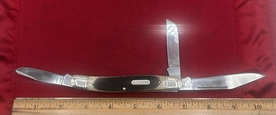 Schrade Old Timer 858OTB 3 Blade Large Stockman Folding Pocket Knife